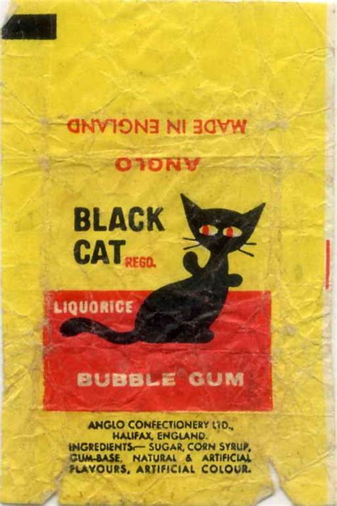 black cat chewing gum|More.